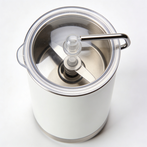 Brucejonat Mousseur à Lait Électrique, Mini Fouet Électrique 13000 tr/min à Piles, Émulsionneur de Lait Ergonomique sans BPA et Facile à Nettoyer, Mixeur pour Café, Latte, Cappuccino et Matcha